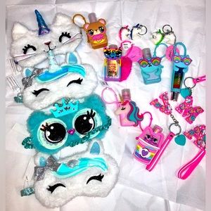 Claire’s, Adorable SleepMasks, Lotions, Keychains & More Lot of 18pcs NWT